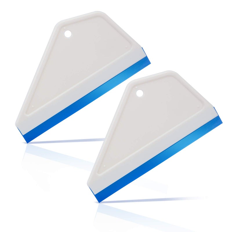 EHDIS Small Squeegee Window Tint Squeegee Silicone Squeegee Wiper Blade for Car Window Glass Mirror Cleaning Wash Cleaner Wiper - 2 PCS - Image 1